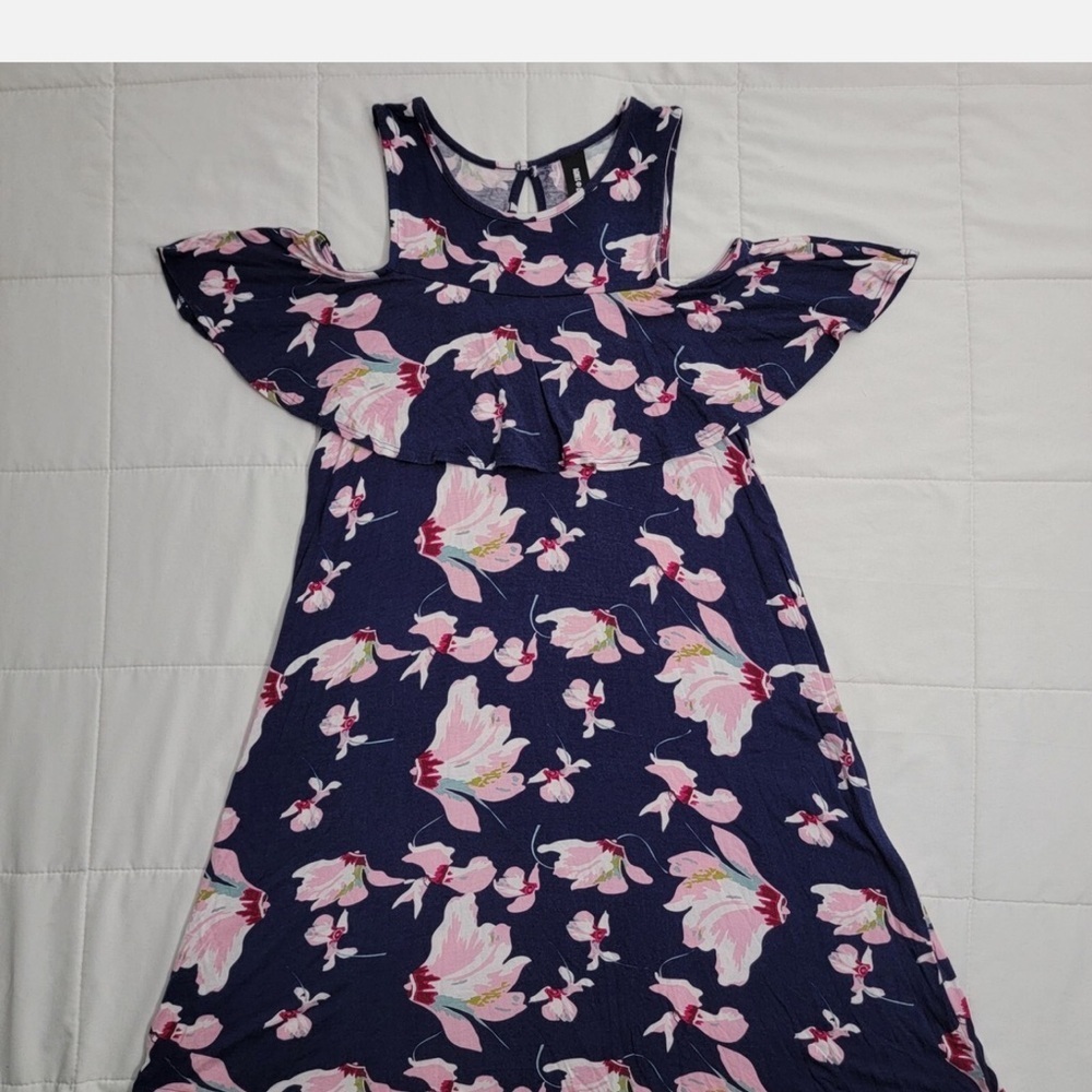 Agnes & Dora Navy and Pink Floral Blouse
